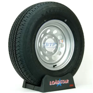 Trailer Tire ST225/75R15 Radial on Silver Modular Wheel 6 Lug by Loadstar
