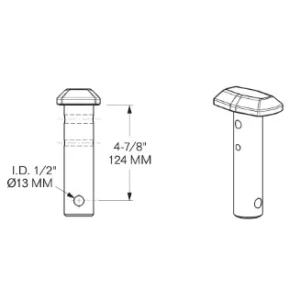 TWIST LOCK PIN, LOW-PROFILE (1101-3843)