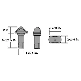 TWIST LOCK PIN RH