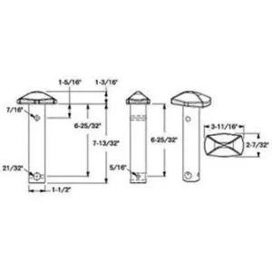 TWISTLOCK PIN “WL-100″ 6.89” HI