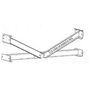 UPRIGHT, RIGHTHAND VERTICAL, K-BRACE