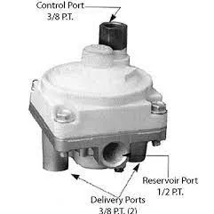 VALVE, RELAY, ABS 2-PORT W/FRAME BRACKET