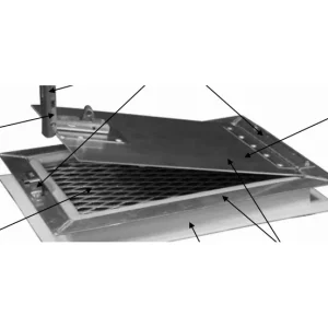 VENT, LARGE, MILL FINISH w/WELDED SCREEN