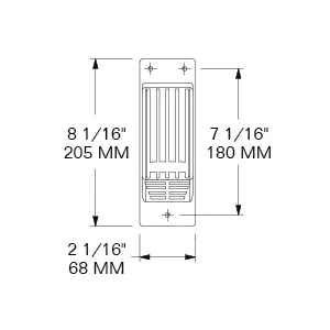 VENT, SMALL – PLASTIC 2.677″ x 8.07″