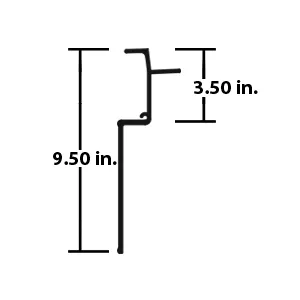 WABASH TOP RAIL LEDGE