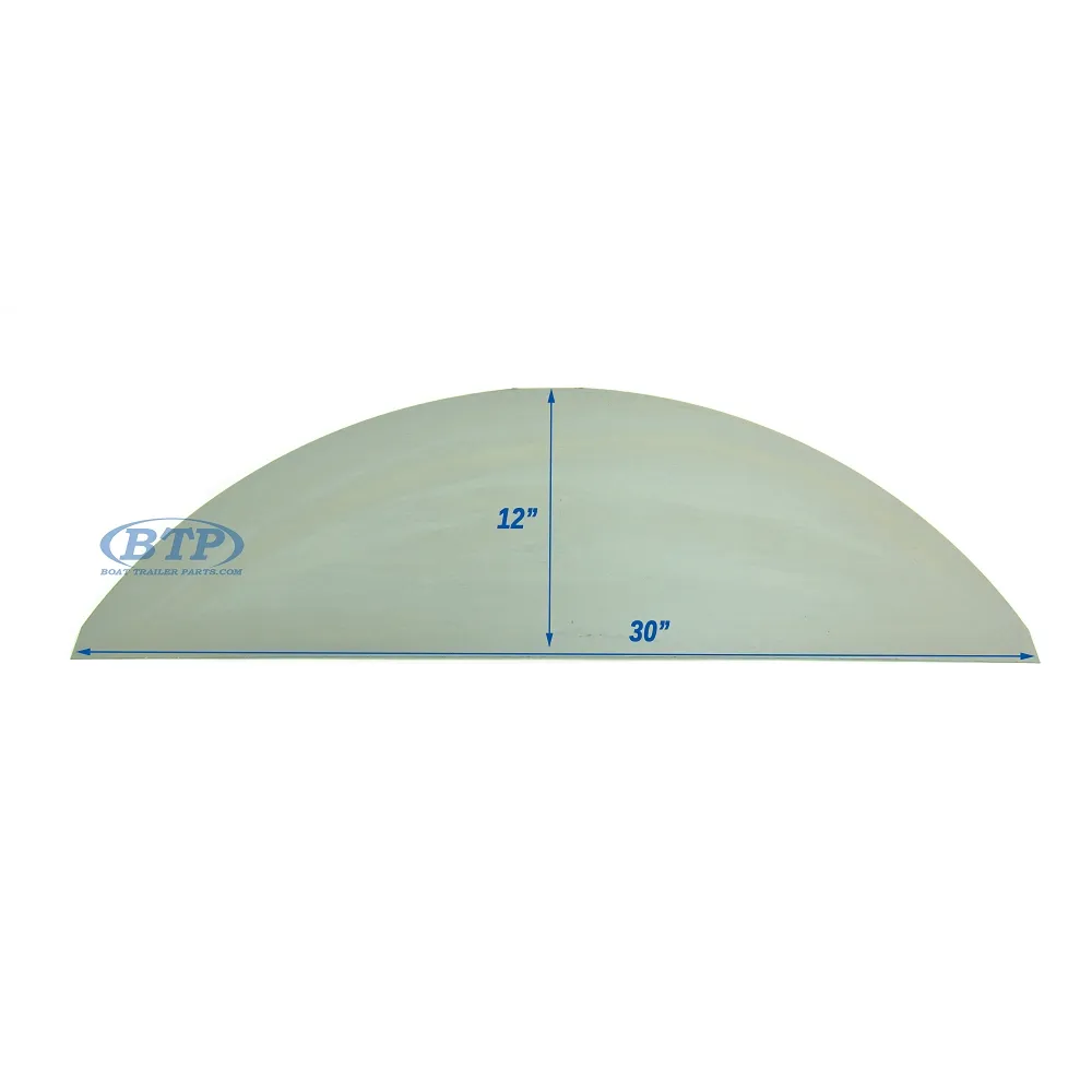 Weld In Fender Back Steel 30 Inch Length 12 Inch Tall For Single Axle Fender