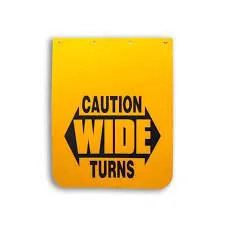 YELLOW CAUTION MUDFLAP 24″ x 30″